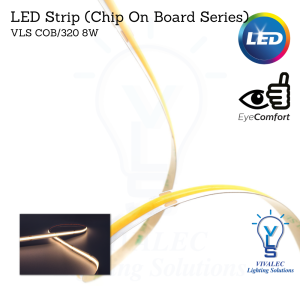 VLS COB/320 8W 8mm LED Strip Light (Chip On Board Series)
