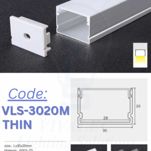 VLS 3020M THIN Aluminum Profile for Office