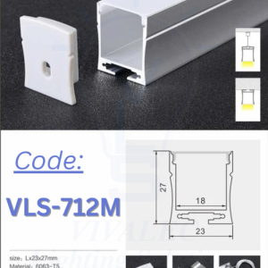 VLS 712M Aluminum Profile for Office