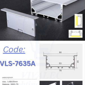 VLS 7635A Aluminum Profile for Office