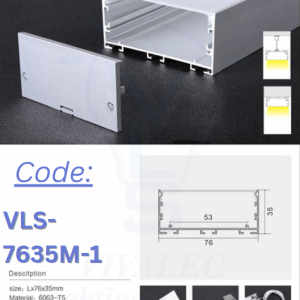 VLS 7635M-1 Aluminum Profile for Office