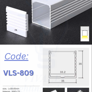VLS 809 Aluminum Profile for Office