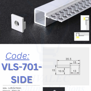 VLS 701 SIDE Aluminum Profile for Office