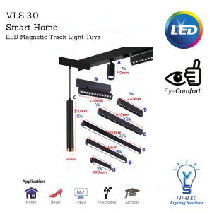 VLS 3.0 240V LED MAGNETIC TRACK LIGHT TUYA SMART HOME
