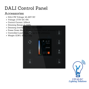 AiDiming PE-X1-MC (V5) Smart Dimming Control Panel – Zigbee & TUYA Enabled Multi-Scene DALI Controller