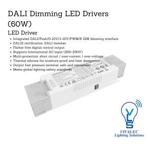 AiDiming PE-N60DA 60W DALI Dimming LED Driver (Constant Current)