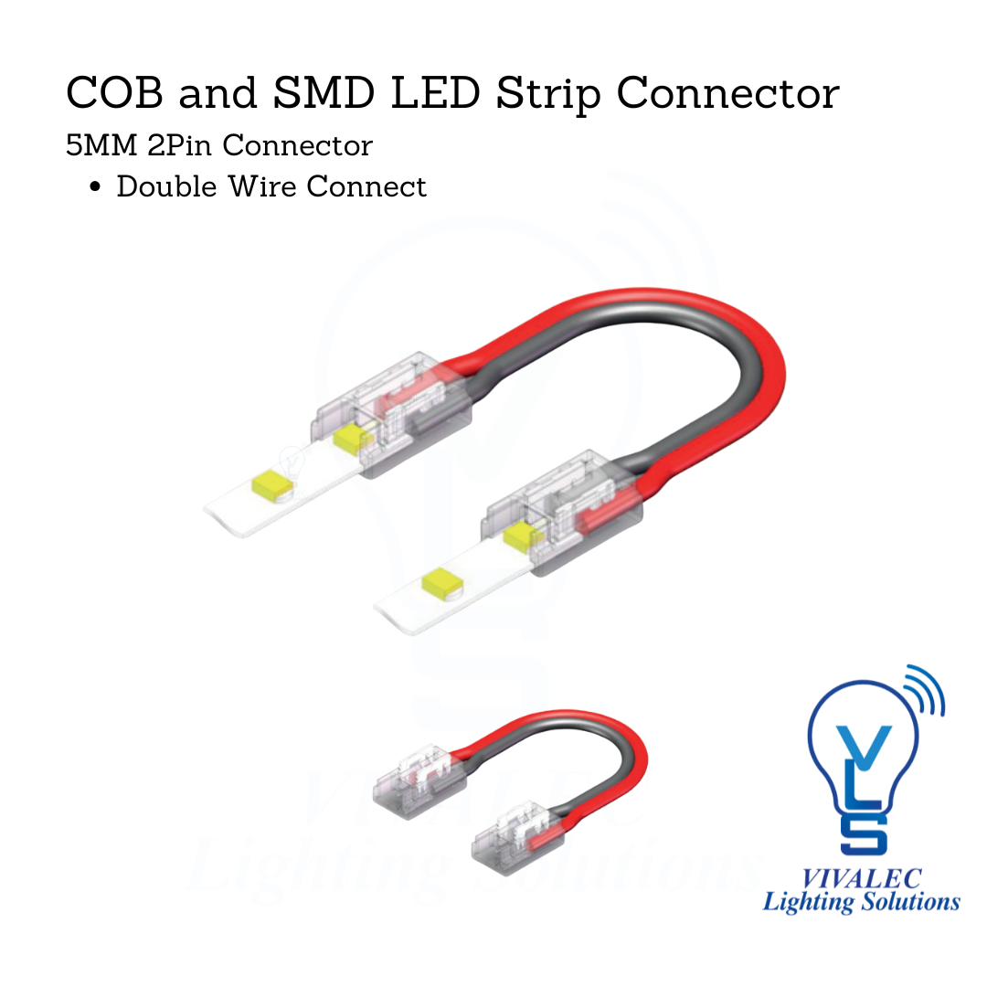 5mm 2Pin LED Strip Connector – I / DIY / Wire / Double Wire for SMD ...