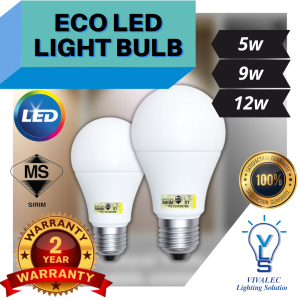{SIRIM} 2 Year warranty E27 Led Light Bulbs 5W 9W 15W Led Bulb Mentol Lampu Putih Energy Saving Lamp Down Light Bulb Daylight White Warm