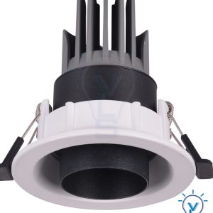 VLS Adjustable-Angle Beam 15Â°-60Â° COB LED Spotlight 12W RD