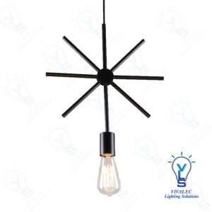 VLS Pendant Light Star Metal Bar 3198 E27 / Geometric Vintage Style For Bar Counter, Balcony Area( 2 Years Warranty )