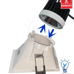 VLS Wallwash Dimmable Anti-Glare MR16 7W Warmwhite 36Deg Module Square Retrofit Led Spotlight IMITOS M29