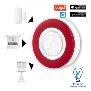 RETOUCH TUYA Sound & Light Alarm Detector (Siren) Security Alarm Noise Alert