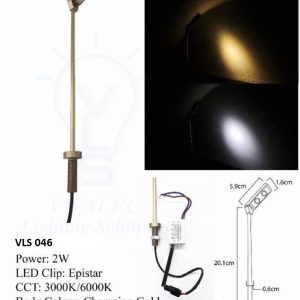 VLS LED Cabinet Showcase Light 046 2W Epistar 3000K 6000K / Jewelry Stores / Watches Store