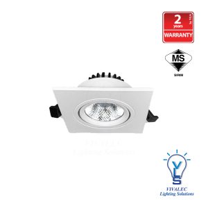 Imitos M24 white Square MR16 Module Retrofit Led Spotlight 7w ( 2 years Warranty )