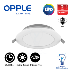 Opple LED Downlight Round 6'' 12W Ecomax Slim R150 CoolWhite 4000K Ready Stock 2Years warranty