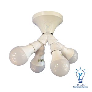 VLS E27 to 2 X  E27 One-Divided-Two Light Bulb Base Durable Y Shape Lamp Bulb Splitter