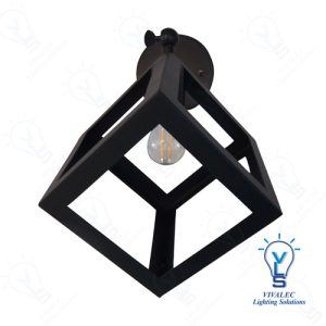 VLS B3826 Square Metal Cage Wall Light E27
