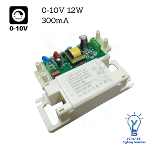 LED DOWNLIGHT 0-10V DIMMABLE DRIVER (9-12)X1W 300mA (0 10V DIMMBLE )