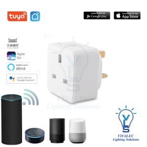 RETOUCH TUYA Wifi Smart Plug (13A) Remote On/Off, Timer, Voice Control Google Home,Amazon Alexa,Tmall Genie