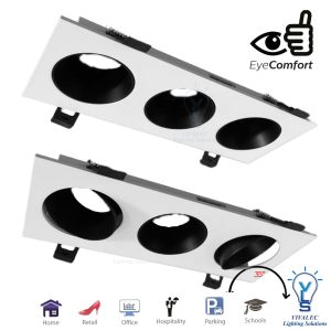 VLS 041A-2 / VLS 041A-3 LED EYEBALL 2 Gang and 3 Gang