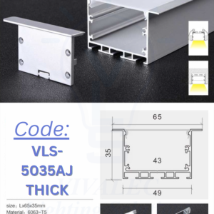 VLS-5035AJ-THICK Aluminum Profile for Office