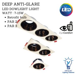 VLS Anti-Glare Retrofit Led Spot Light Eyeball MR16 GU10 PAR16 (FITTING ONLY) 1618