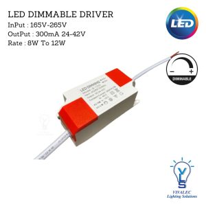 LED DIMMABLE DRIVER 8w to 12w ( for led downlight , eyeball ..)