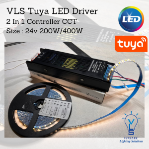 VLS Tuya LED Driver  2 In 1 Controller CCT  Size : 24v 200W/400W