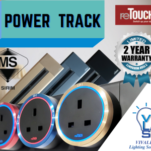 {SIRIM} Retouch Power Track Modern Simple High-class Socket 32A Power Line Power Rail Power Track Socket Adapter USB /Flat Pin / Universal