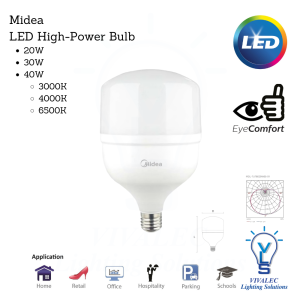 Midea VLS LED HIGH-POWER BULB 20W/30W/40W (3000K/4000K/6500K)