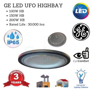 GE Current Lighting Solutions 100W 150W 200W UFO LED HB HIGH BAY LIGHT