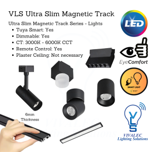 VLS 2.4G ULTRA SLIM MAGNETIC TRACK LIGHTING LED ONLY / Ready Stock Malaysia