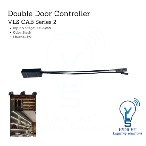 VLS CAB Series 2 Double Door Controller | DC12-24V, Black, PC Material