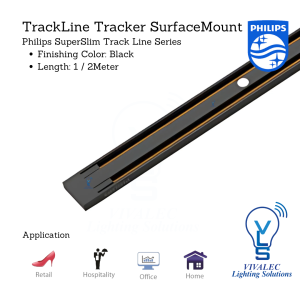 Philips SuperSlim Trackline Tracker Surface Mount | 48V Magnetic Track Bar | Super Thin Track Light Sirim