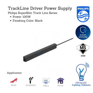 Philips SuperSlim Trackline Series Power Supply 100W | Surface & Recessed Type